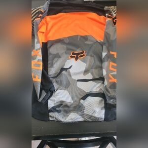 Fox Racing Orange and Gray Camo Jersey